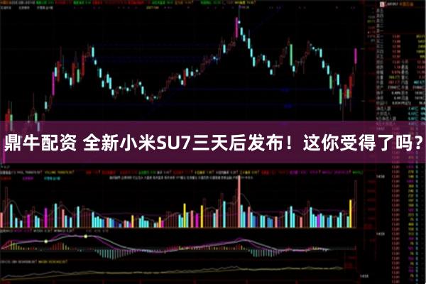 鼎牛配资 全新小米SU7三天后发布！这你受得了吗？