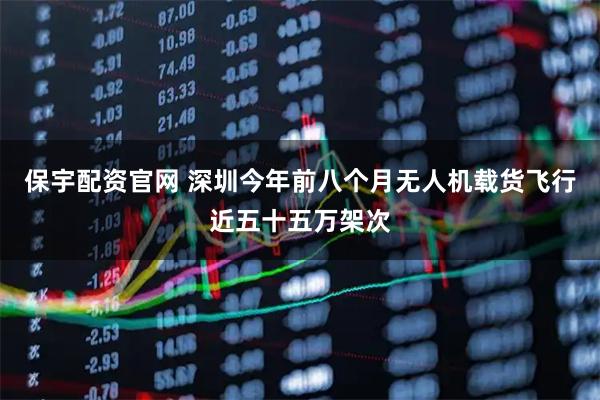 保宇配资官网 深圳今年前八个月无人机载货飞行近五十五万架次